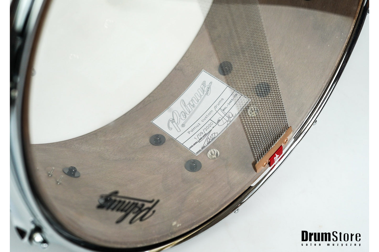 KOMIS Polmuz Walnut Snare (14x6.5) - SunBrust with Wood Inlay Stripe — zdjęcie 4