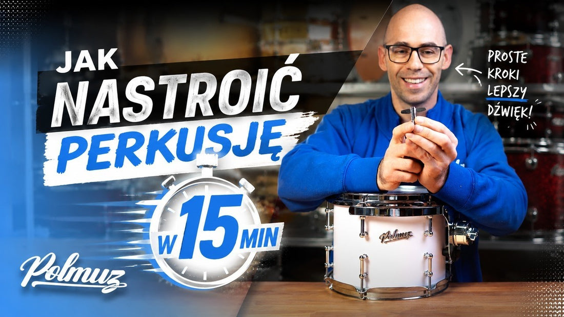 Strojenie perkusji w 15 minut – Tomek z Polmuza z kluczykiem i werblem