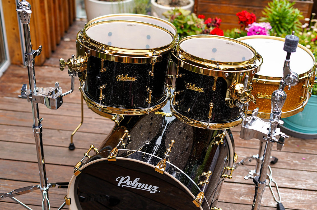 Polmuz Maple Model 2 - 20/10/12/16 - Black Sparkle, Golden Hardware - zdjęcie 1