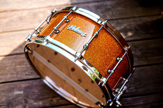 Polmuz Maple Snare Model 2 14x6,5 Gold Sparkle Die Cast — zdjęcie 1
