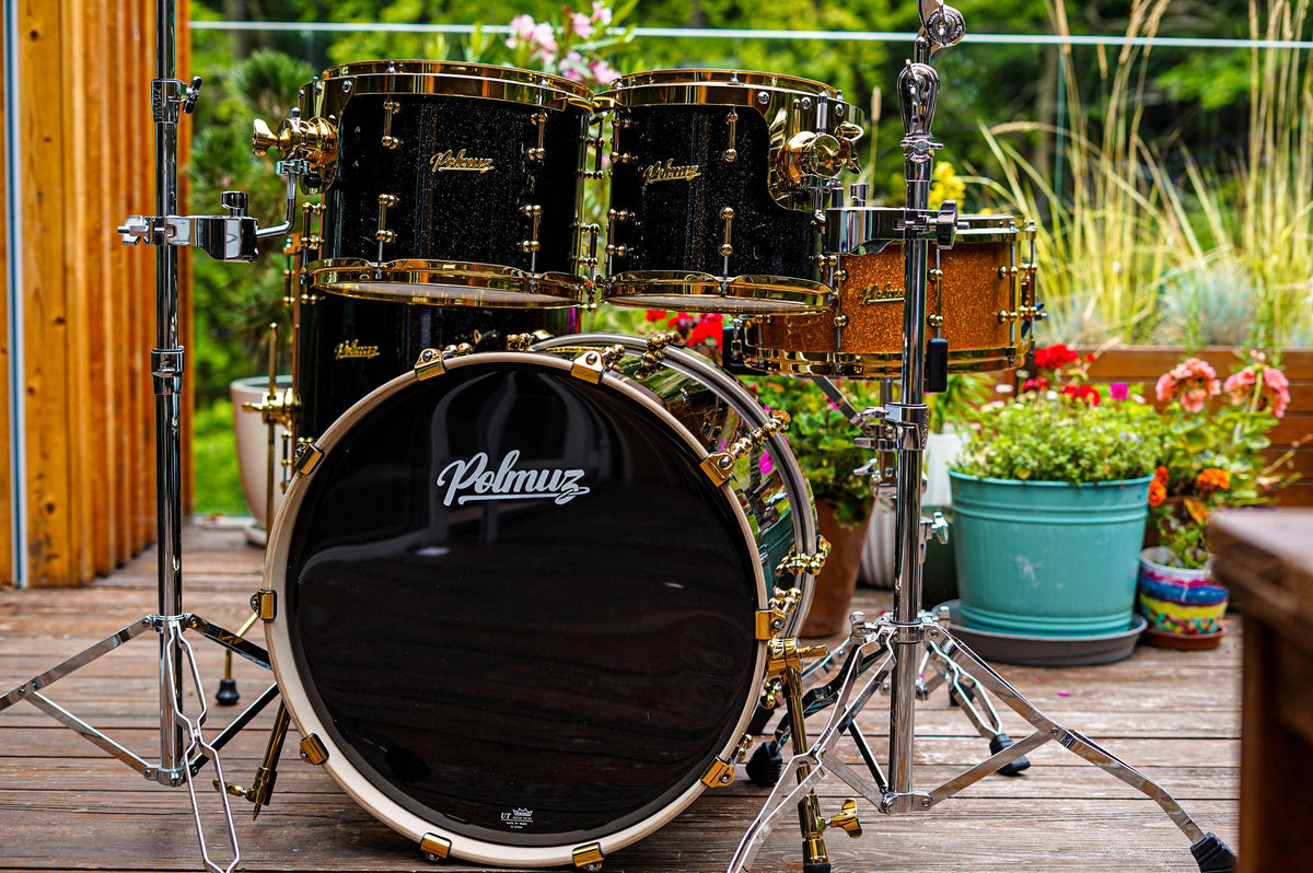 Polmuz Maple Model 2 - 20/10/12/16 - Black Sparkle, Golden Hardware - zdjęcie 2