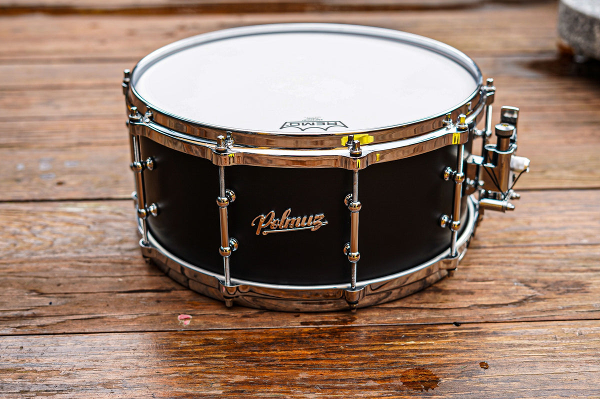 Polmuz Walnut Snare 14x6,5 Focus Ring - Black Matte Oil - zdjęcie 2