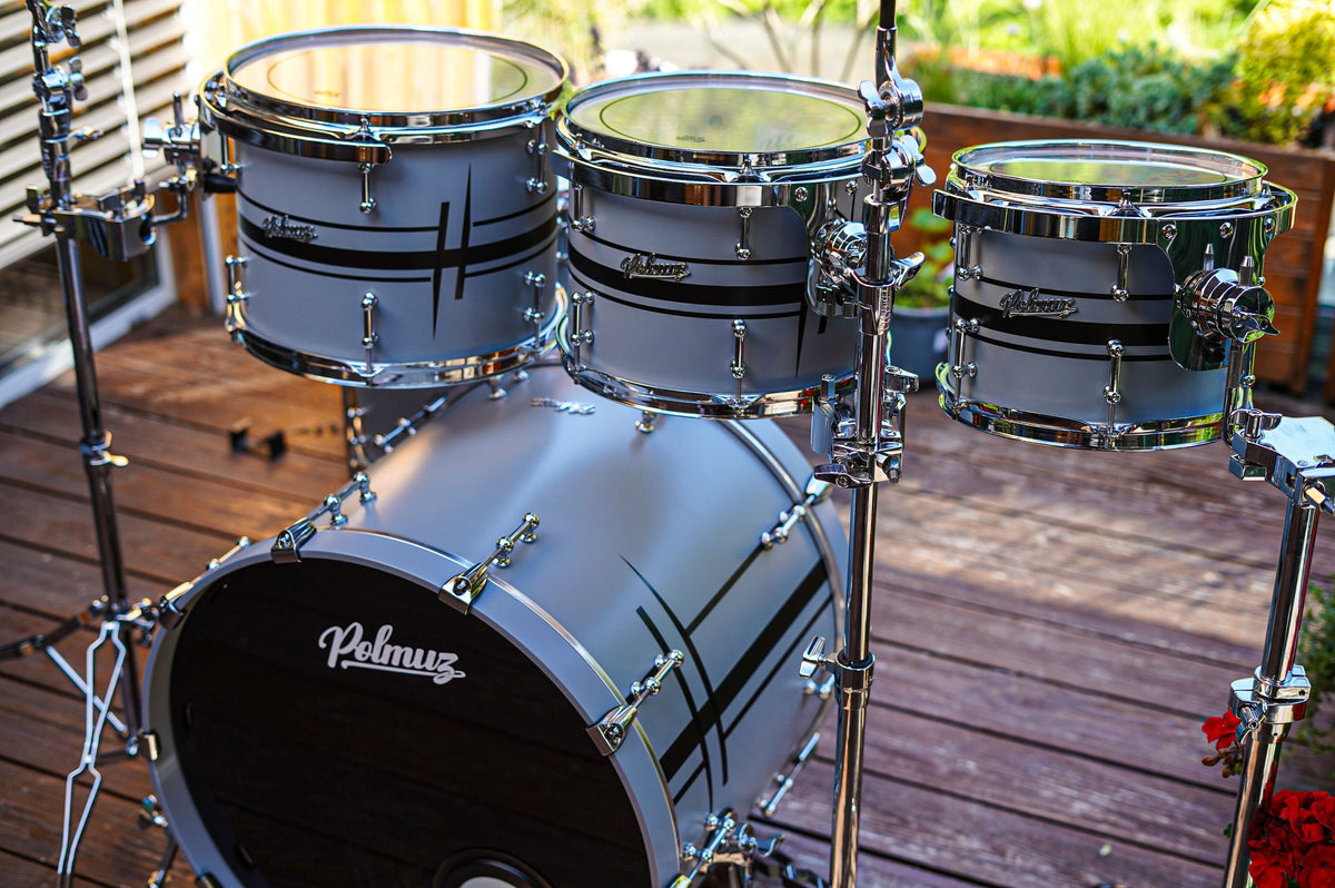 Polmuz Maple Model 2 - 22/10/12/13/16 - Satin Grey Custom Stripes - zdjęcie 3