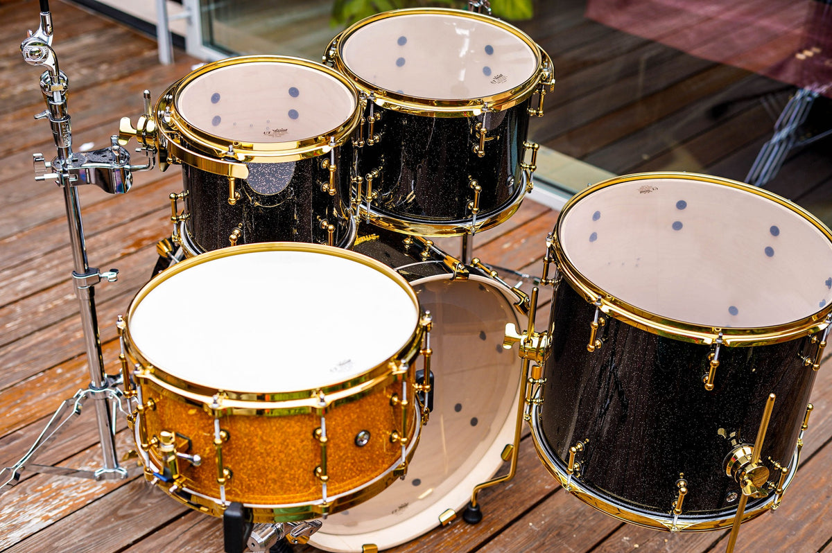 Polmuz Maple Model 2 - 20/10/12/16 - Black Sparkle, Golden Hardware - zdjęcie 4