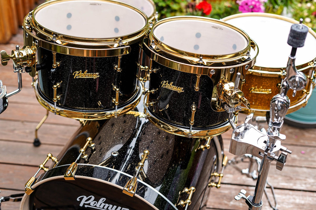 Polmuz Maple Model 2 - 20/10/12/16 - Black Sparkle, Golden Hardware - zdjęcie 5