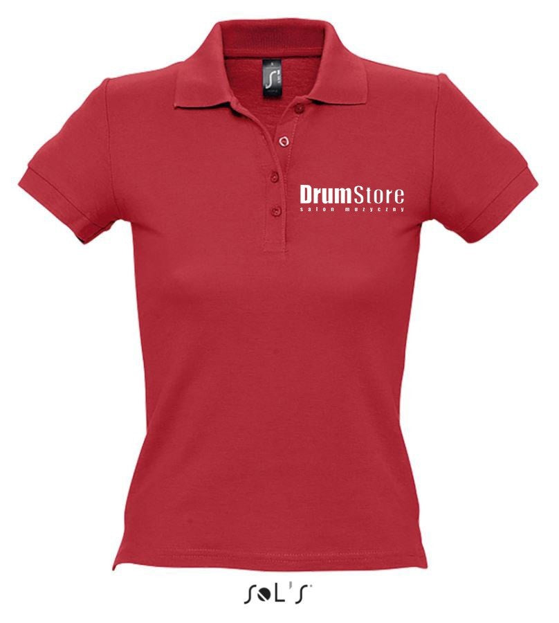 Drumstore Polo - damskie - czerwone - M