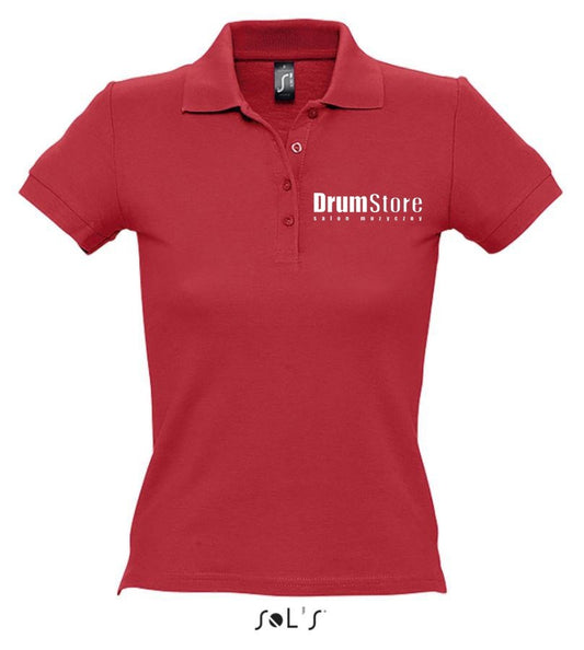 Drumstore Polo - damskie - czerwone - M