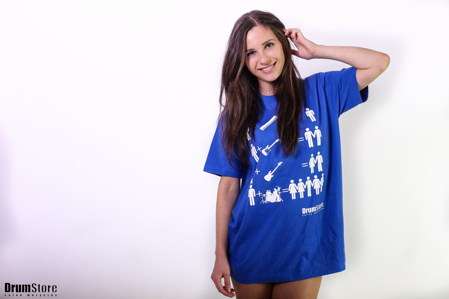 Drumstore T-shirt - niebieski rozm. L wzór FUN1 — zdjęcie 3