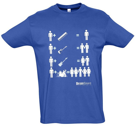 Drumstore T-shirt - niebieski rozm. M wzór FUN1