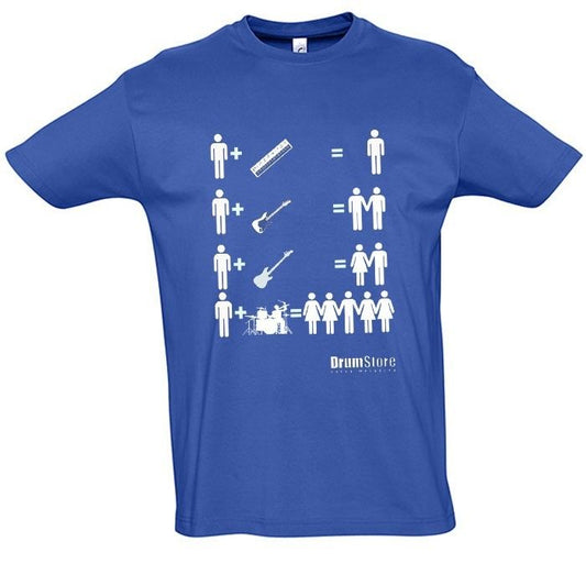 Drumstore T-shirt - niebieski rozm. XXL wzór FUN1