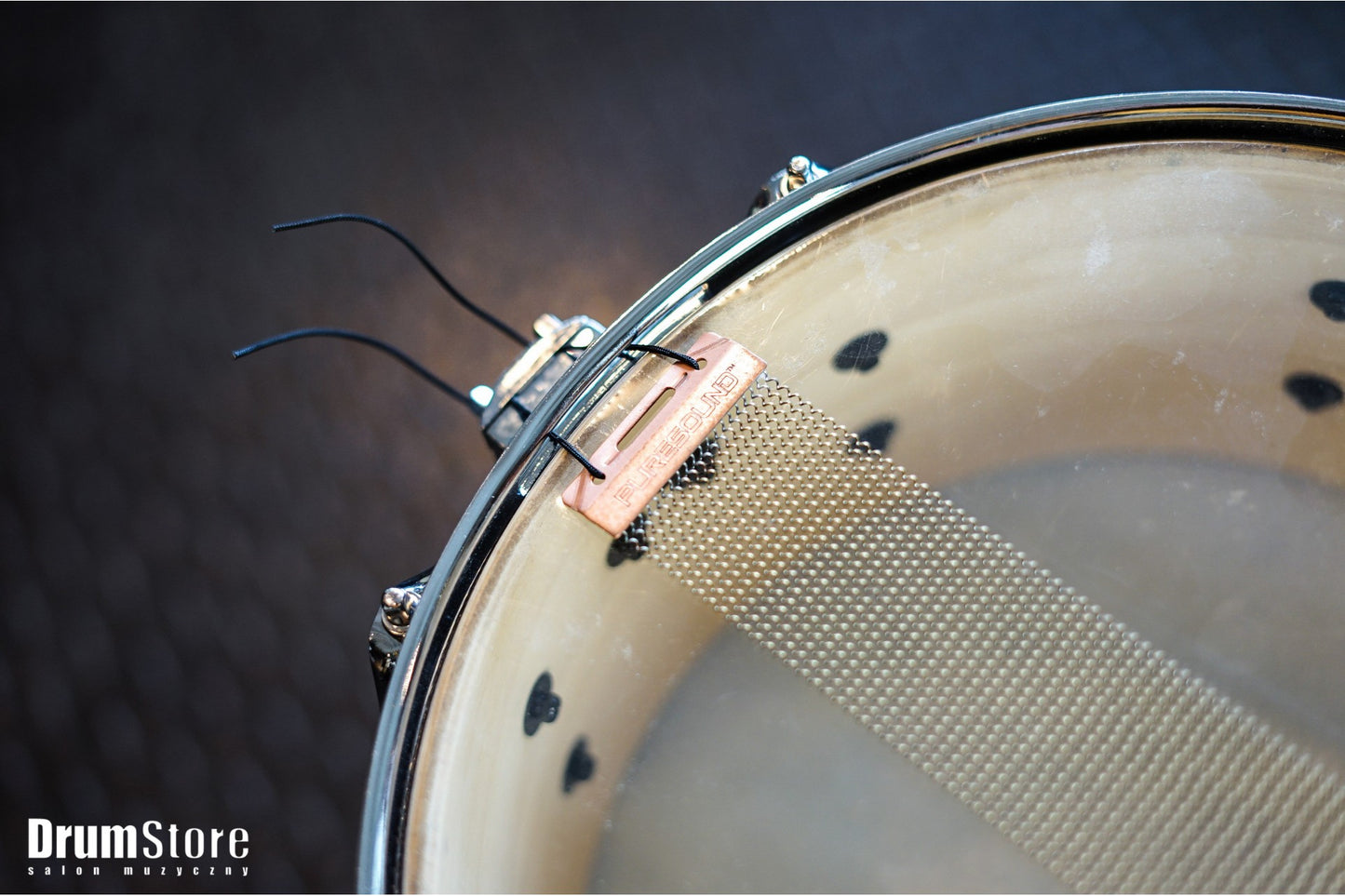 KOMIS Polmuz Tulipwood Snare 13x6.5 Satin Brown with Inlay Stripe — zdjęcie 4