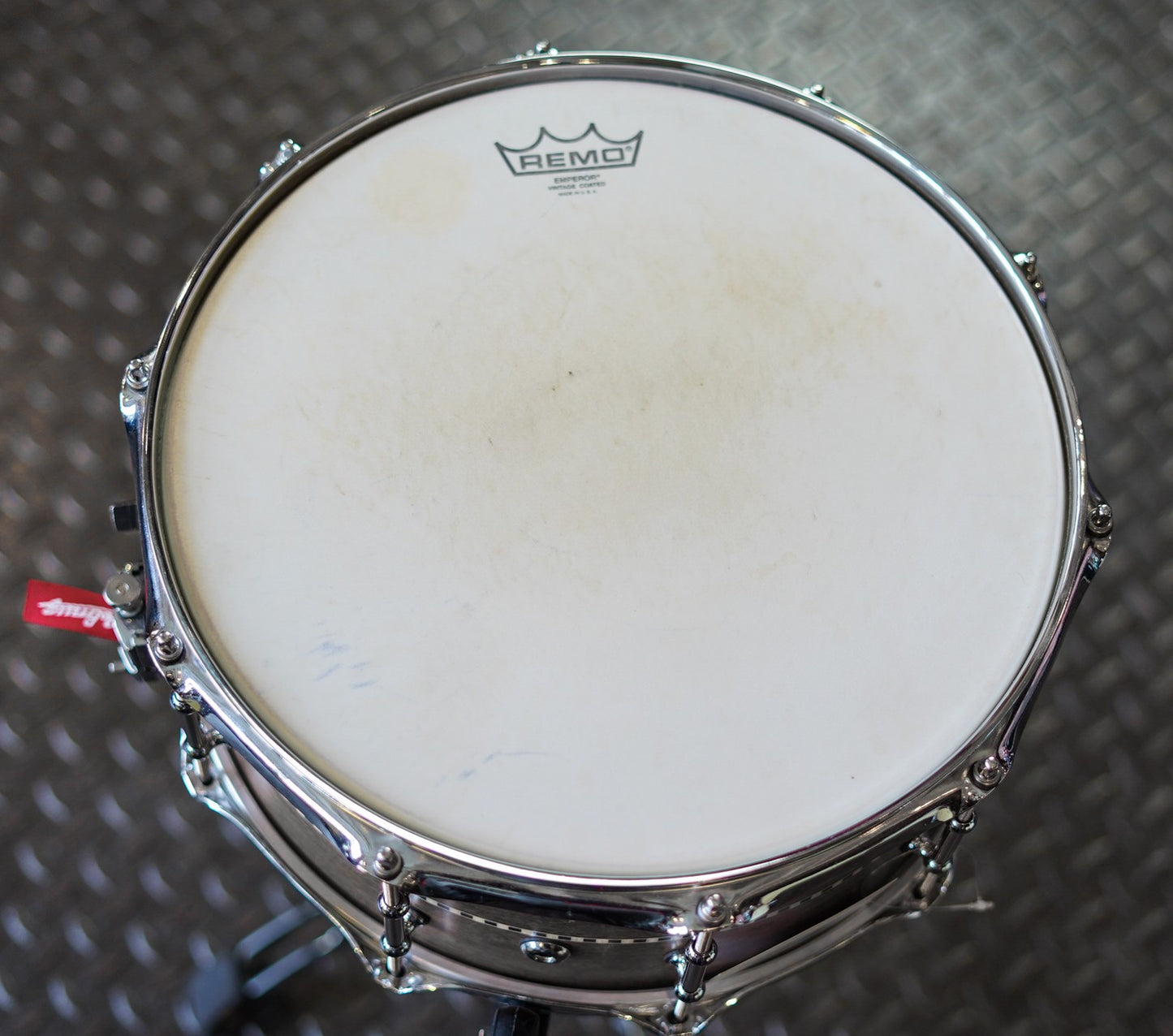 KOMIS Polmuz Tulipwood Snare 14x6,5 - Satin Brown with Inlay Stripe — zdjęcie 3