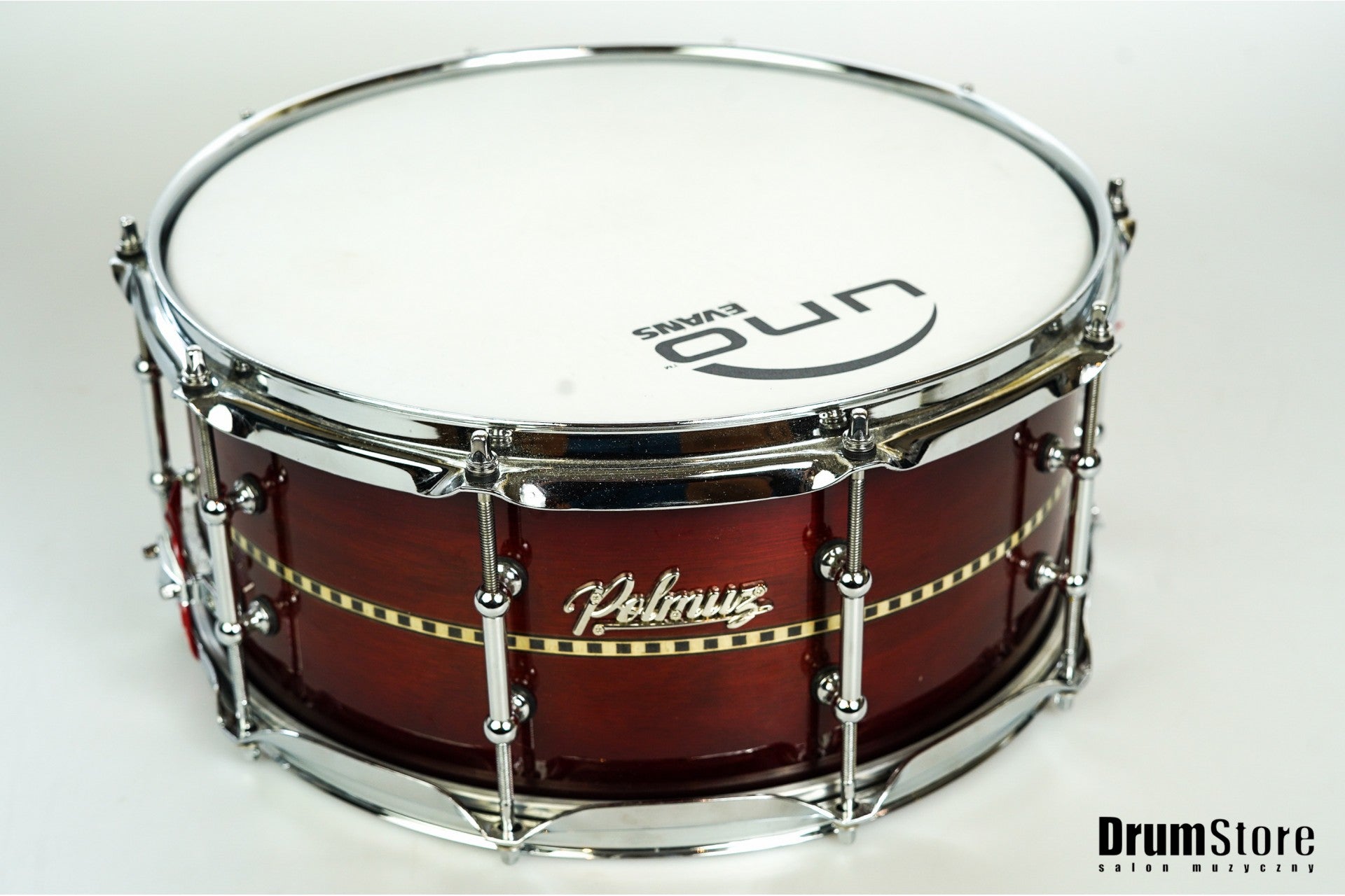 KOMIS Polmuz Walnut Snare (14x6.5) - SunBrust with Wood Inlay Stripe — zdjęcie 2