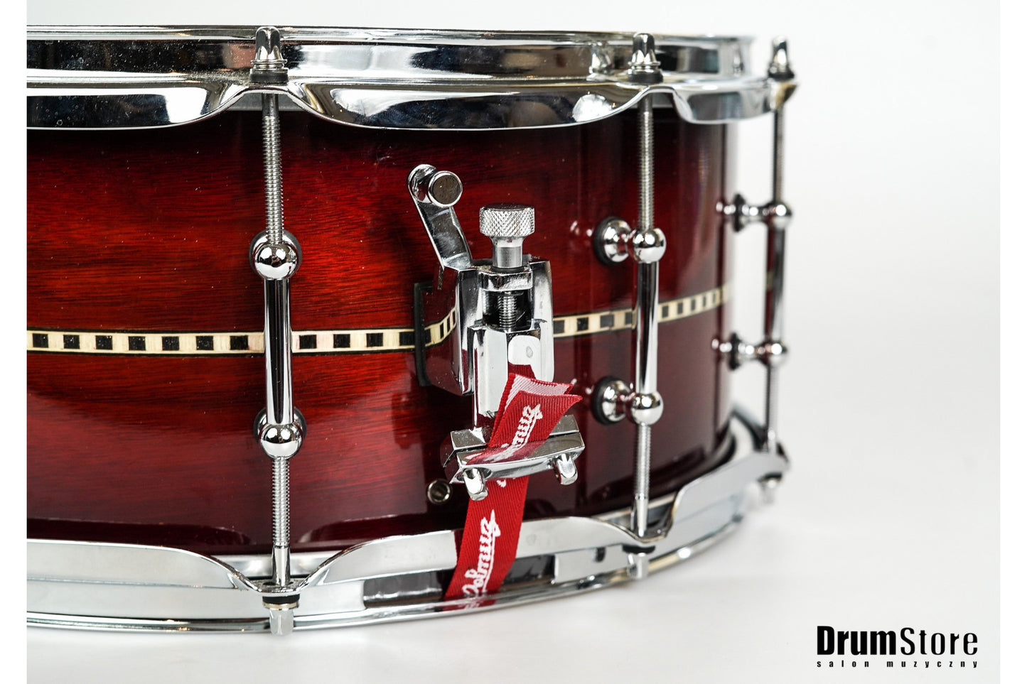 KOMIS Polmuz Walnut Snare (14x6.5) - SunBrust with Wood Inlay Stripe — zdjęcie 3