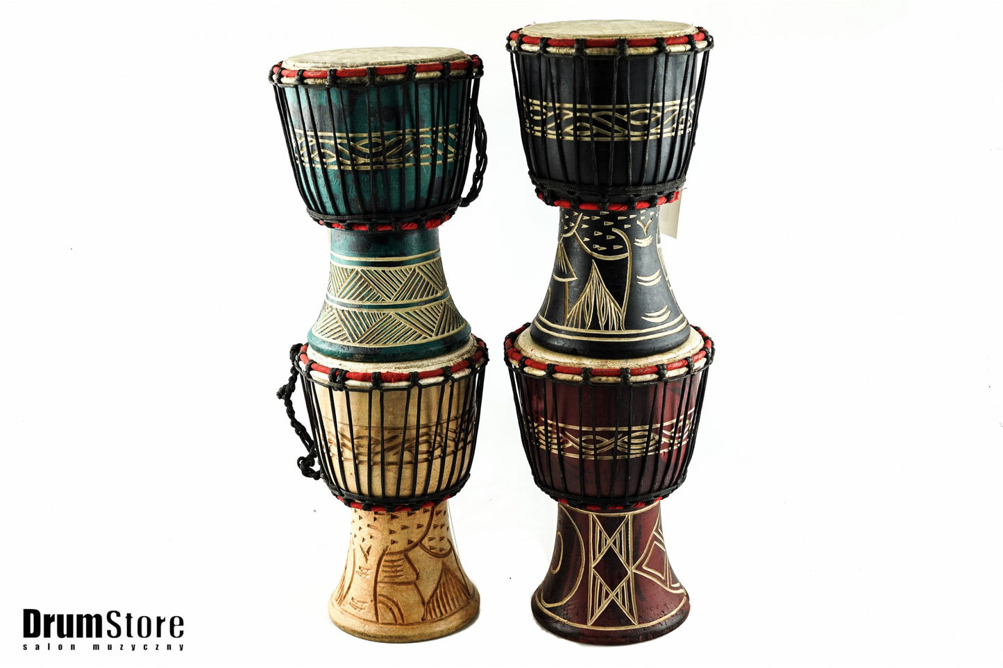LAMA DJEMBE 5" - instrument afrykański natural wood — zdjęcie 2