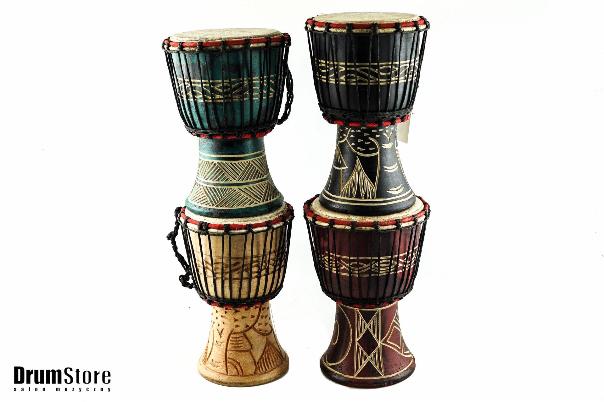 LAMA DJEMBE 5" - instrument afrykański natural wood — zdjęcie 2