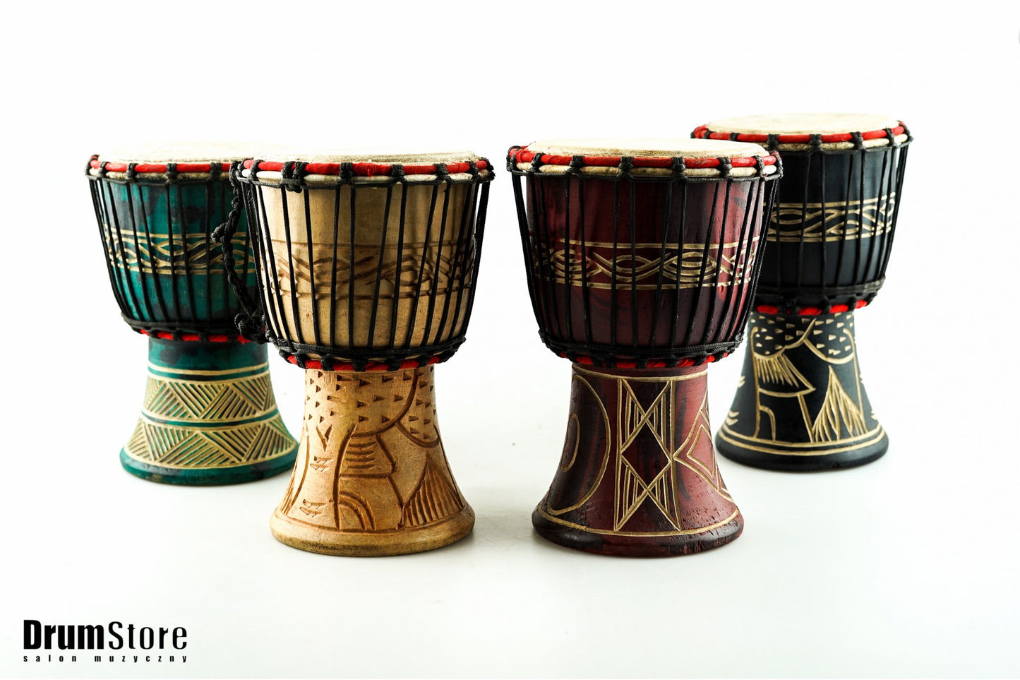 LAMA DJEMBE 5" - instrument afrykański natural wood — zdjęcie 3