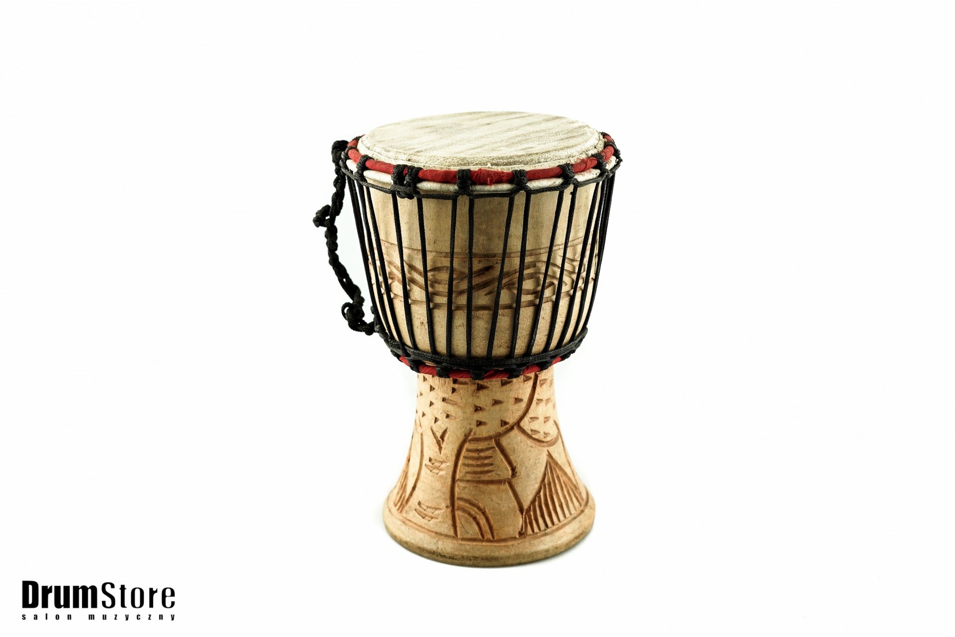 LAMA DJEMBE 5" - instrument afrykański natural wood