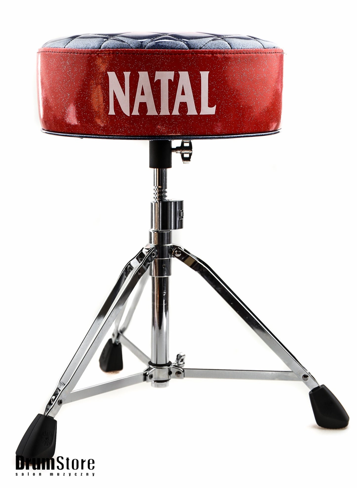 NATAL H-ST-DTBR DRUM THRONE - kolor siedzisko Blue, obwód Red - EXPO