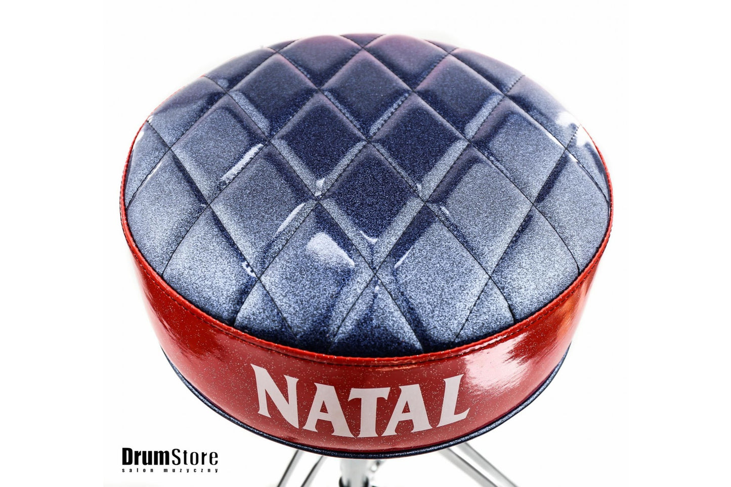 NATAL H-ST-DTBR DRUM THRONE - kolor siedzisko Blue, obwód Red - EXPO