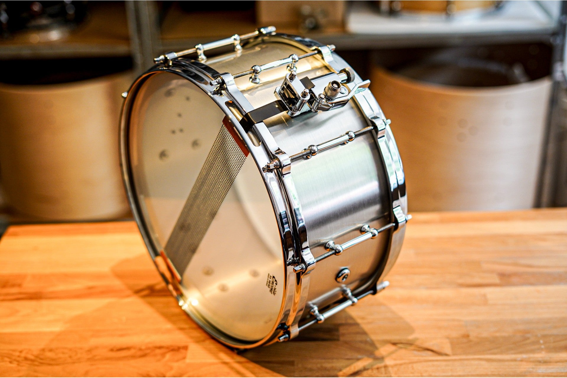Polmuz Aluminium Hairline snare 14x6,5 -  werbel die cast v3 rev 2