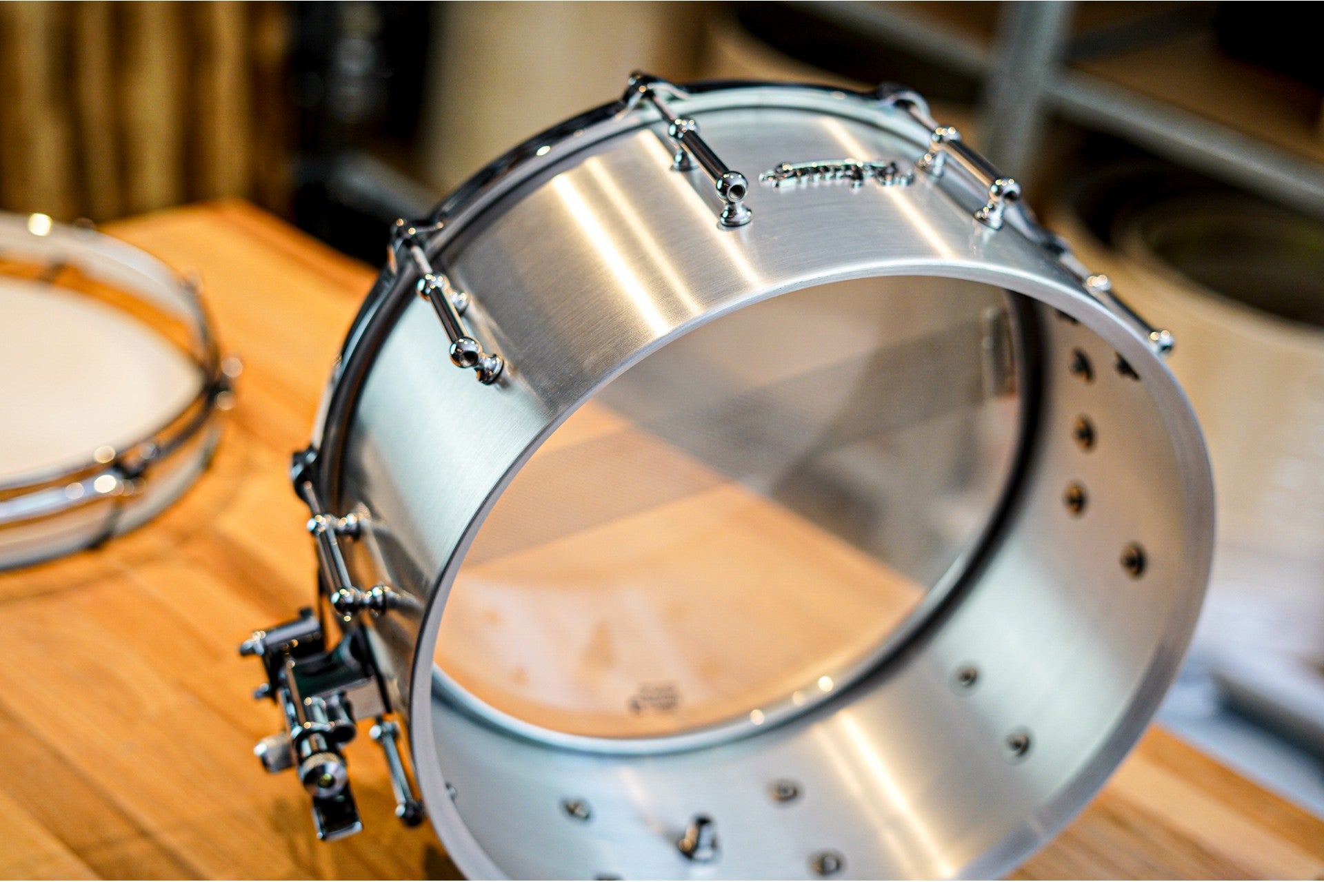 Polmuz Aluminium Hairline snare 14x6,5 -  werbel die cast v3 rev 2 — zdjęcie 10