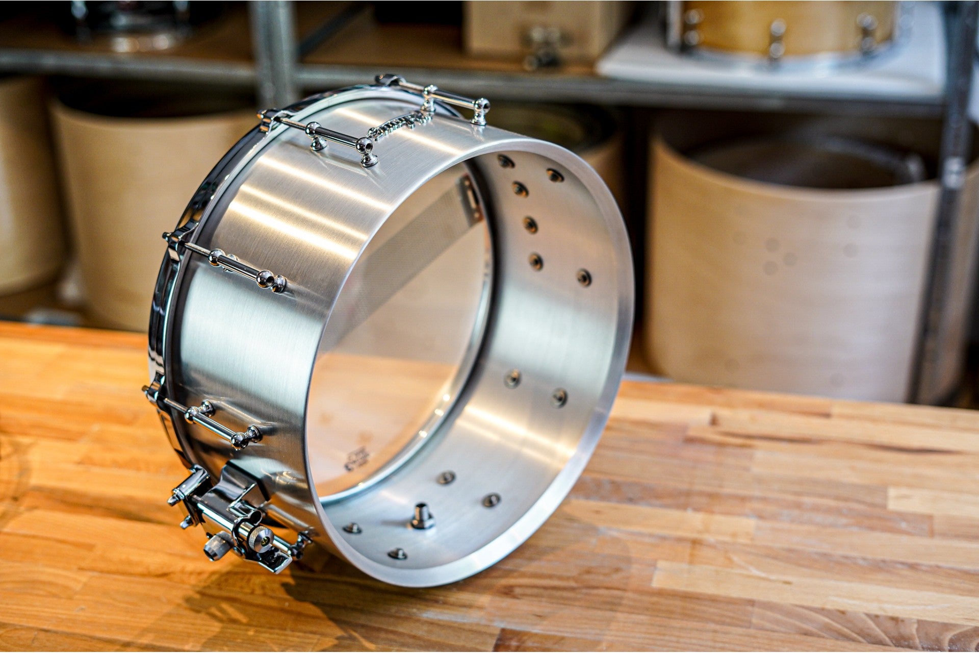Polmuz Aluminium Hairline snare 14x6,5 -  werbel die cast v3 rev 2 — zdjęcie 9