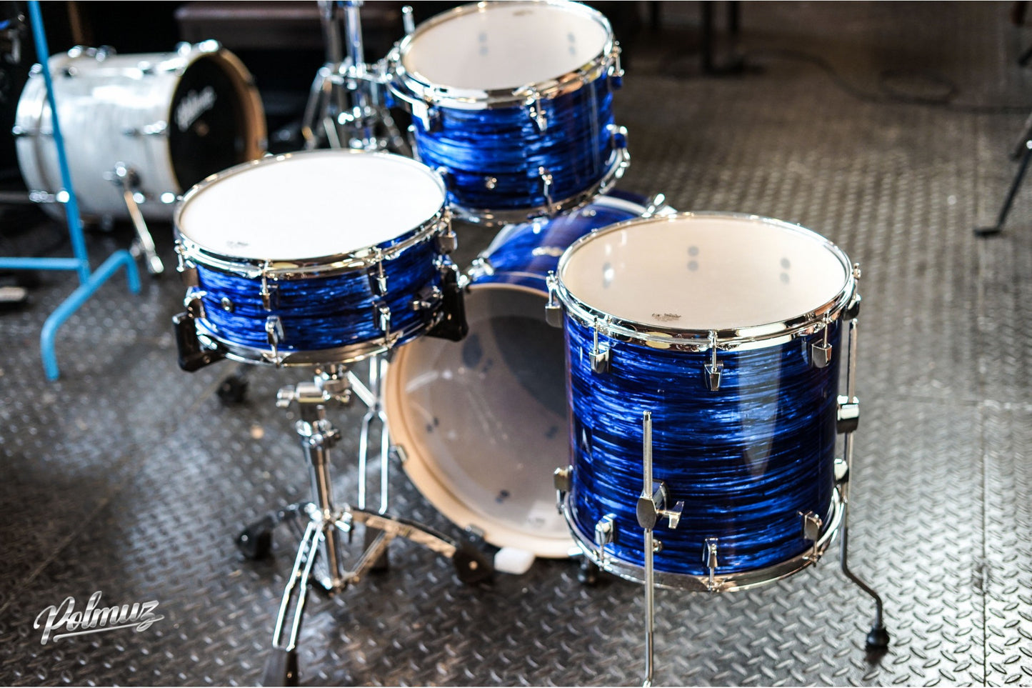 Polmuz Birch Model 3 (18/12/14/14) - no hardware  - blue swirl — zdjęcie 3