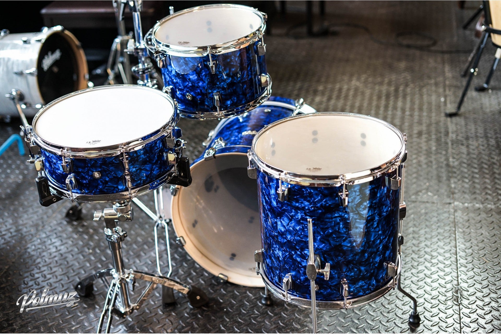 Polmuz Birch Model 3 (18/12/14/14) - no hardware  - vintage blue pearl — zdjęcie 3