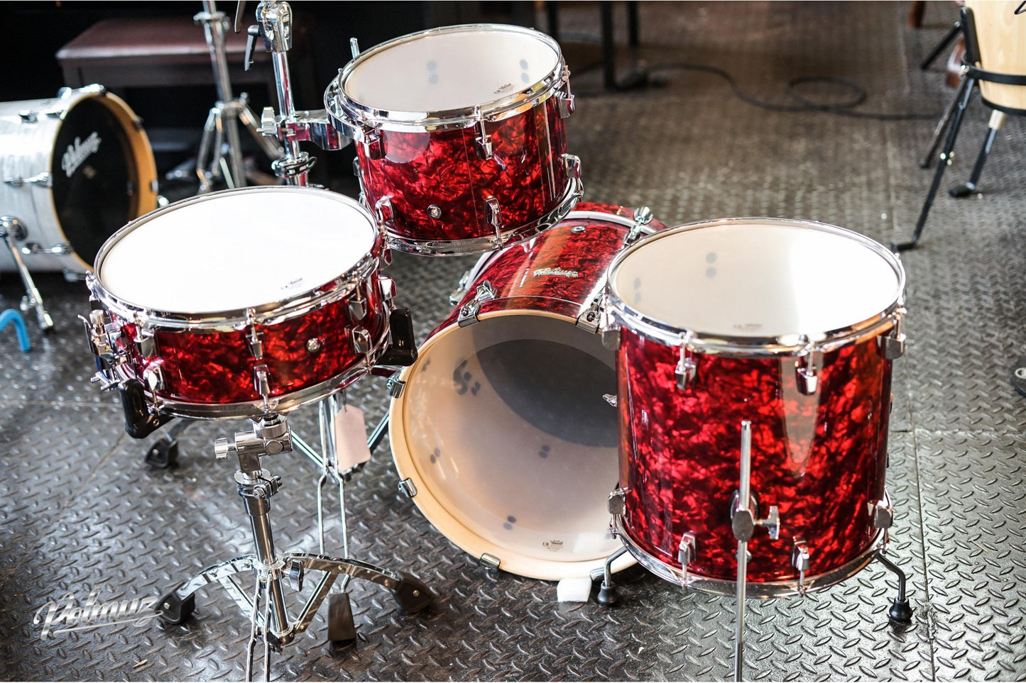 Polmuz Birch Model 3 (18/12/14/14) - no hardware  - vintage red pearl — zdjęcie 3