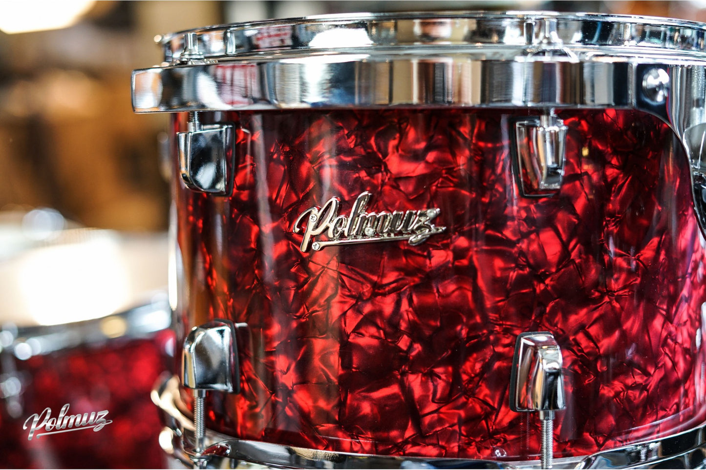 Polmuz Birch Model 3 (18/12/14/14) - no hardware  - vintage red pearl — zdjęcie 2