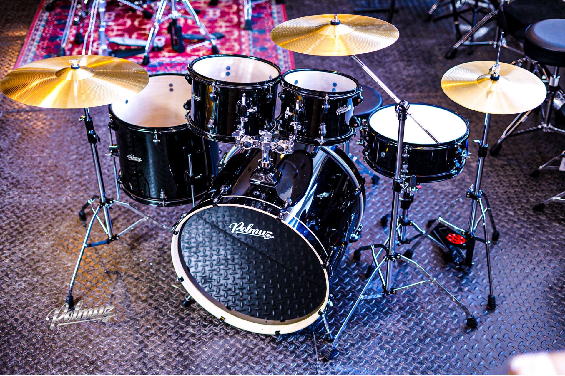 Polmuz Birch Model 4 (18/12/14/14) Transparent Black Lacquer