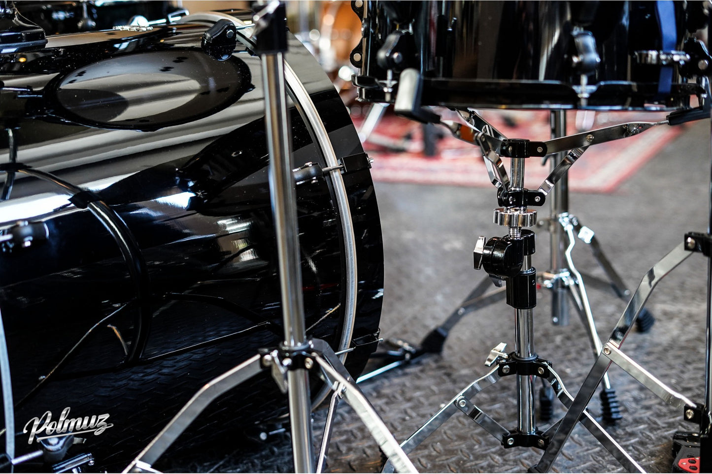 Polmuz Birch Model 4 (22/10/16/14) Transparent Black Lacquer osprzęt statywów srebrny — zdjęcie 12
