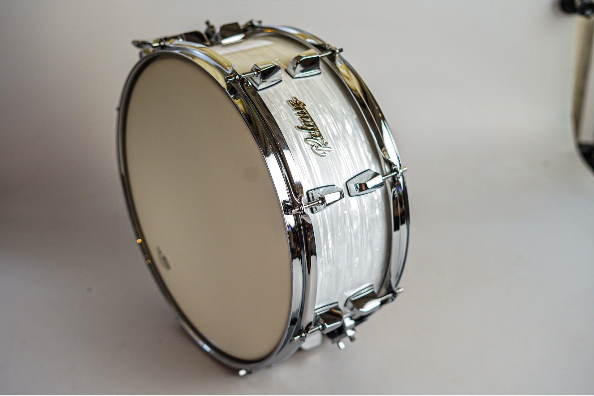 Polmuz Birch Snare 14x5,5 vintage white swirl