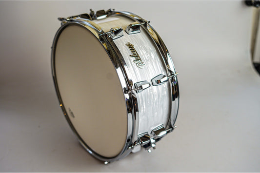 Polmuz Birch Snare 14x5,5 vintage white swirl
