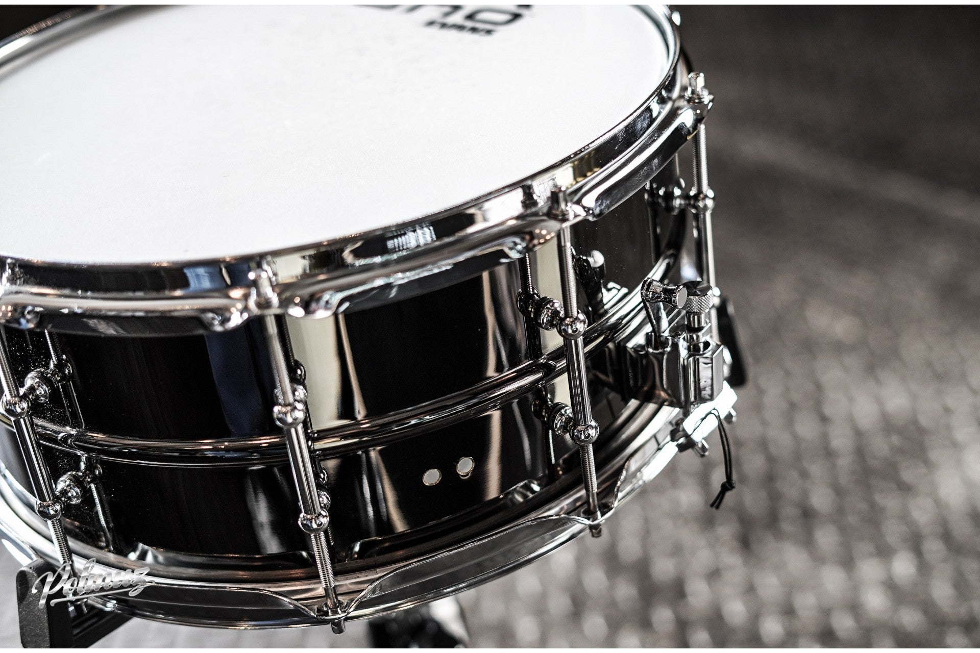 Polmuz Brass Snare 14x6,5 werbel mosiężny Smokey Chrome — zdjęcie 2