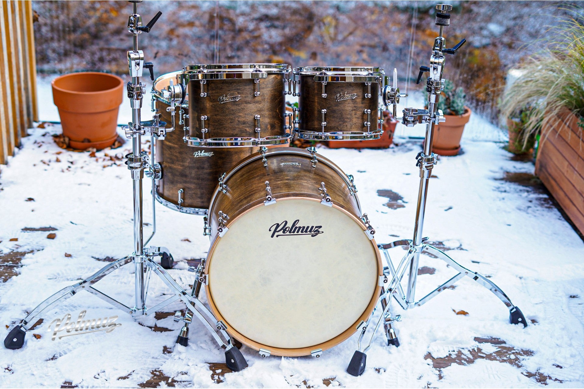Polmuz drums Maple Model 1 - 20/10/12/16 - Satin Brown — zdjęcie 6