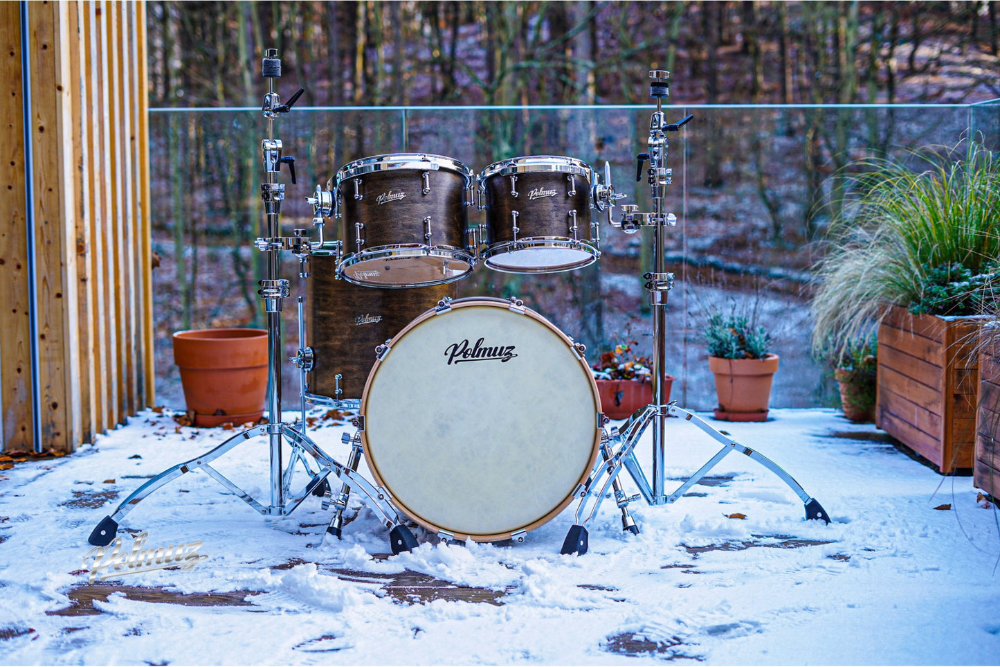 Polmuz drums Maple Model 1 - 20/10/12/16 - Satin Brown — zdjęcie 11