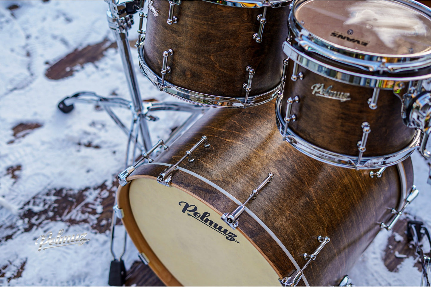 Polmuz drums Maple Model 1 - 20/10/12/16 - Satin Brown — zdjęcie 3