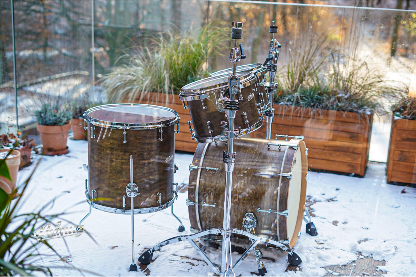 Polmuz drums Maple Model 1 - 20/10/12/16 - Satin Brown — zdjęcie 2