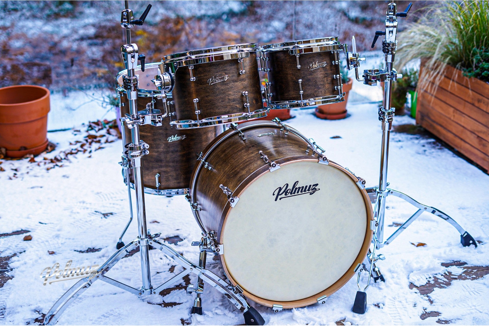 Polmuz drums Maple Model 1 - 20/10/12/16 - Satin Brown — zdjęcie 9