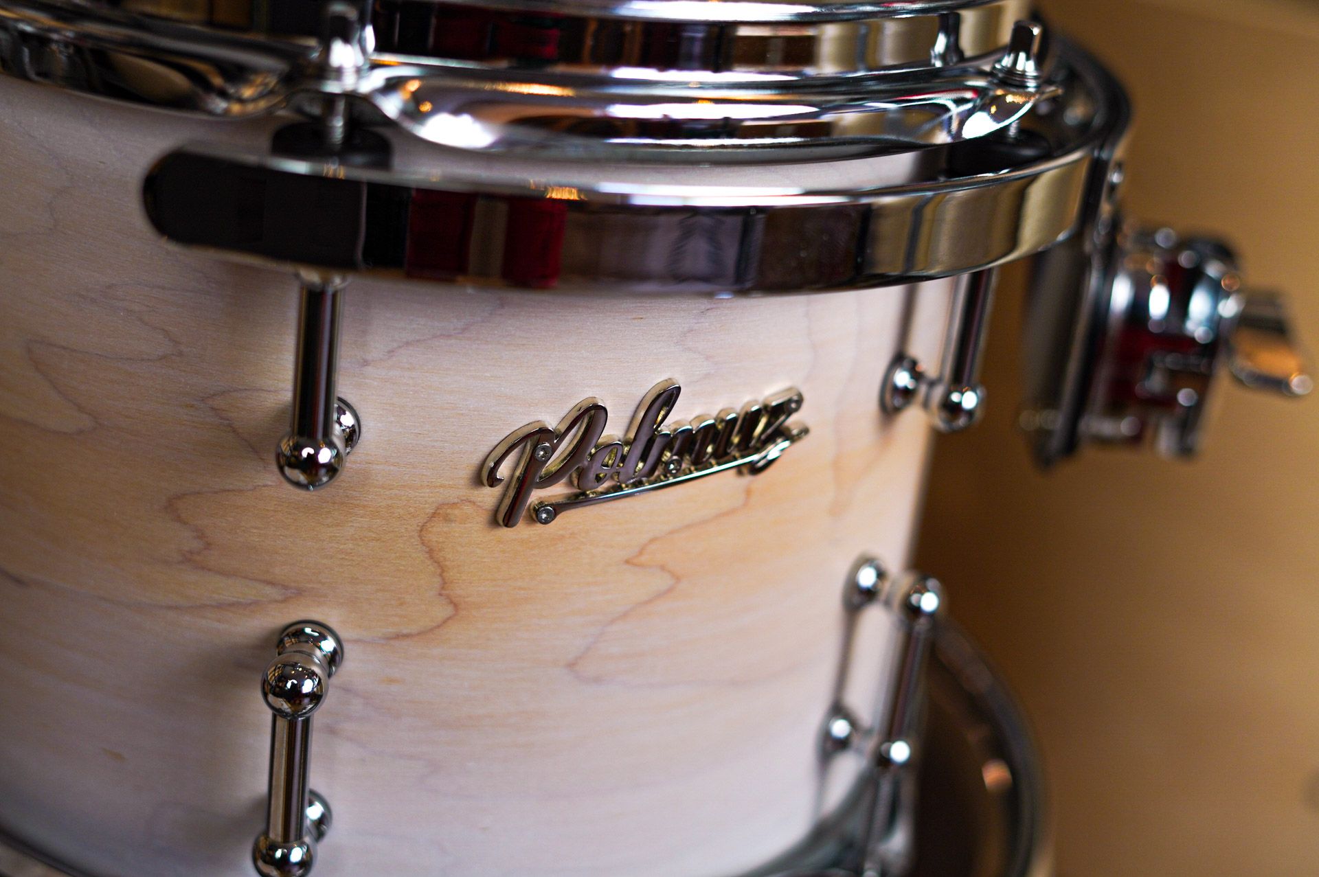 Polmuz drums Maple Model 1 - 20/10/12/16/14SD - Artist Satin White Fade — zdjęcie 9