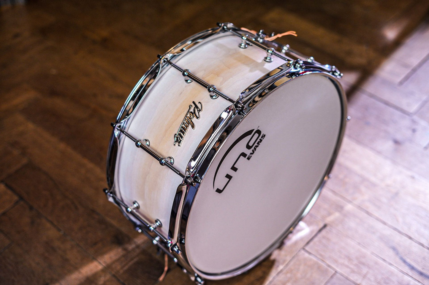 Polmuz drums Maple Model 1 - 20/10/12/16/14SD - Artist Satin White Fade — zdjęcie 3