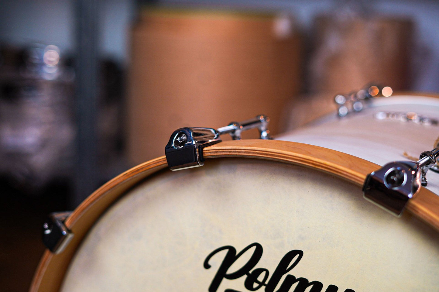 Polmuz drums Maple Model 1 - 20/10/12/16/14SD - Artist Satin White Fade — zdjęcie 10