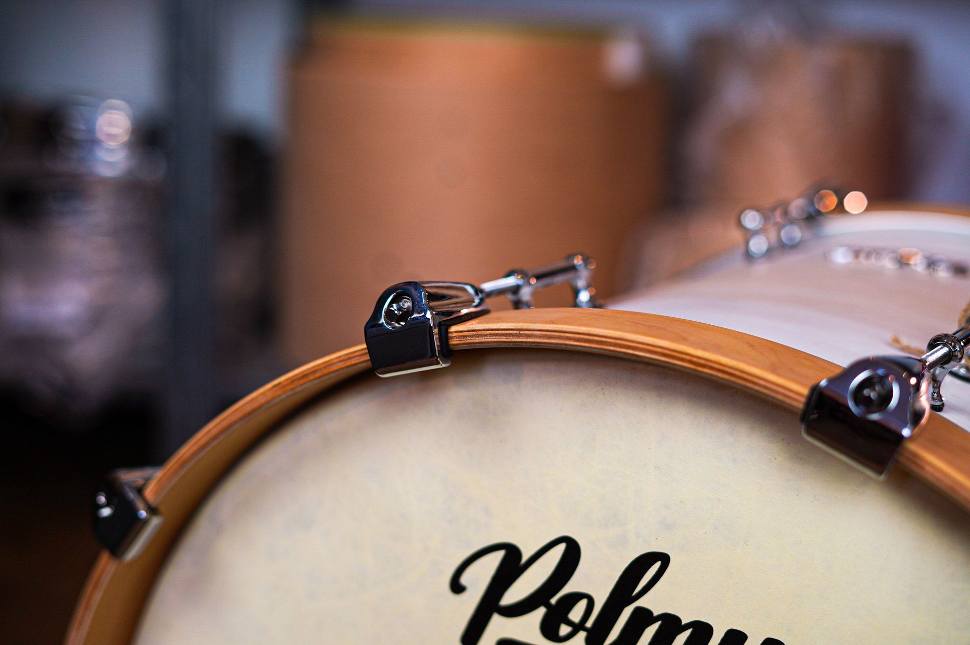 Polmuz drums Maple Model 1 - 20/10/12/16/14SD - Artist Satin White Fade — zdjęcie 10
