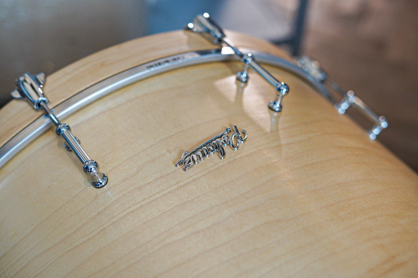 Polmuz drums Maple Model 1 - 22/10/12/14/16/14SD die cast - Satin natural wax oil — zdjęcie 3