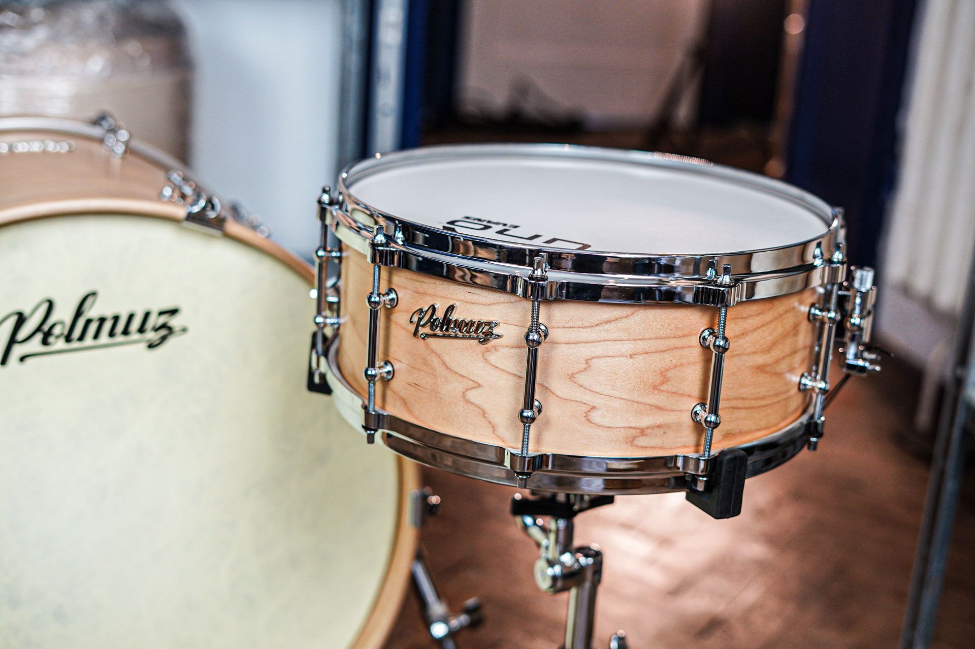 Polmuz drums Maple Model 1 - 22/10/12/14/16/14SD die cast - Satin natural wax oil — zdjęcie 6
