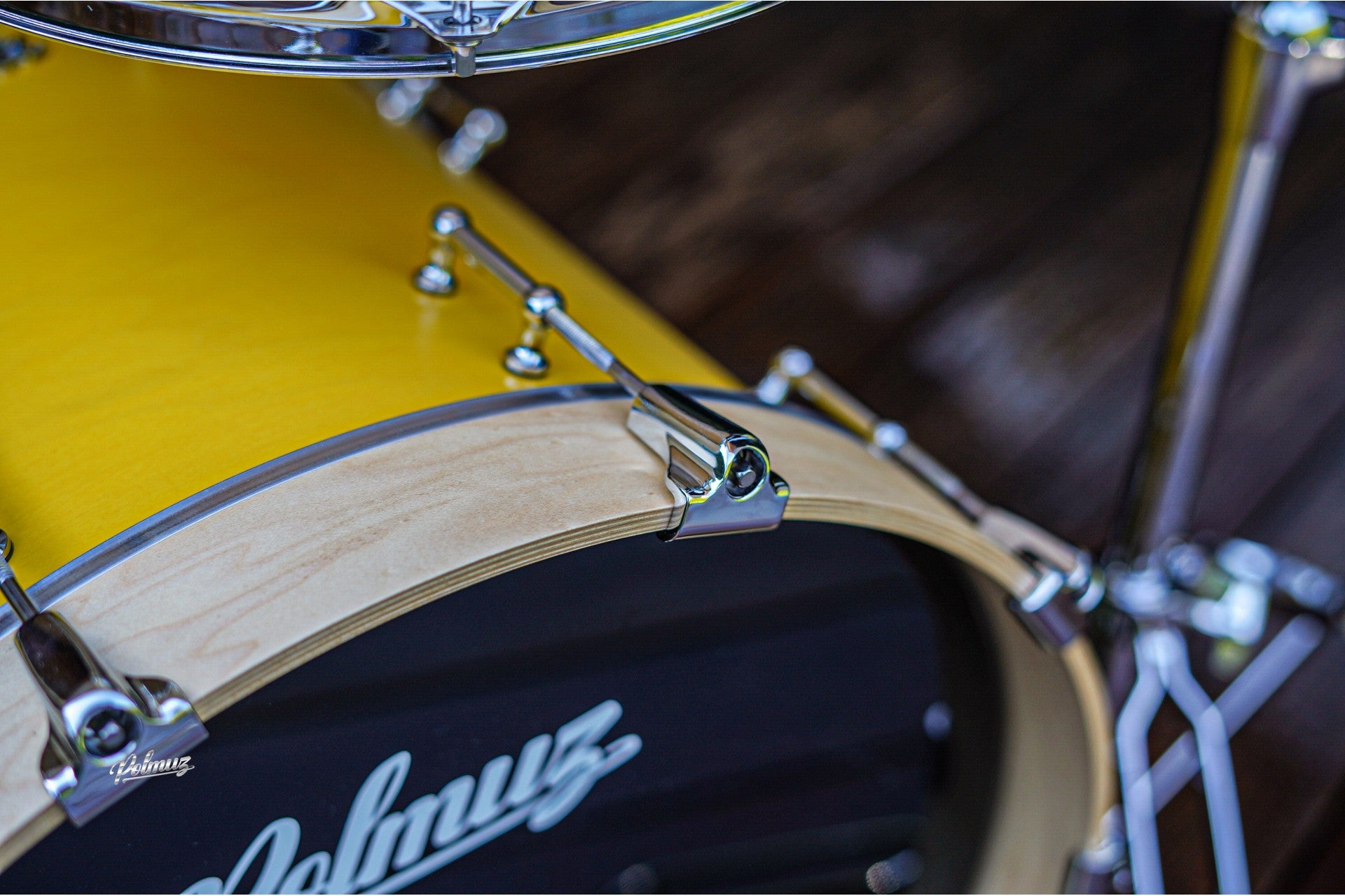 Polmuz drums Maple Model 1 KELLER - 20/12/14/16 - Yellow Wax — zdjęcie 7