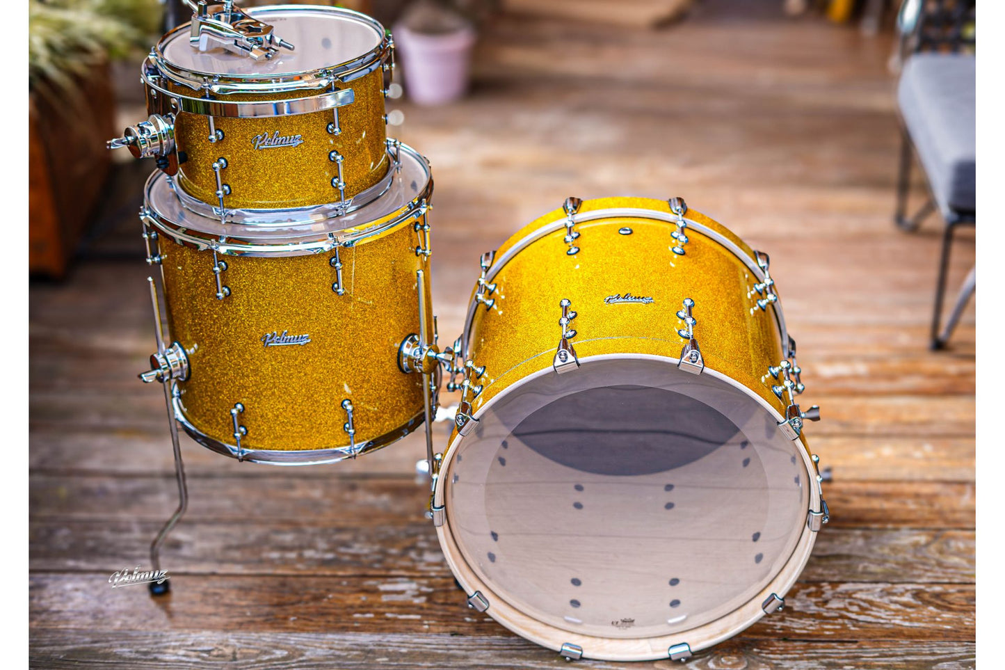 Polmuz Drums Model 2 Maple 20/12/16  champagne gold sparkle — zdjęcie 13