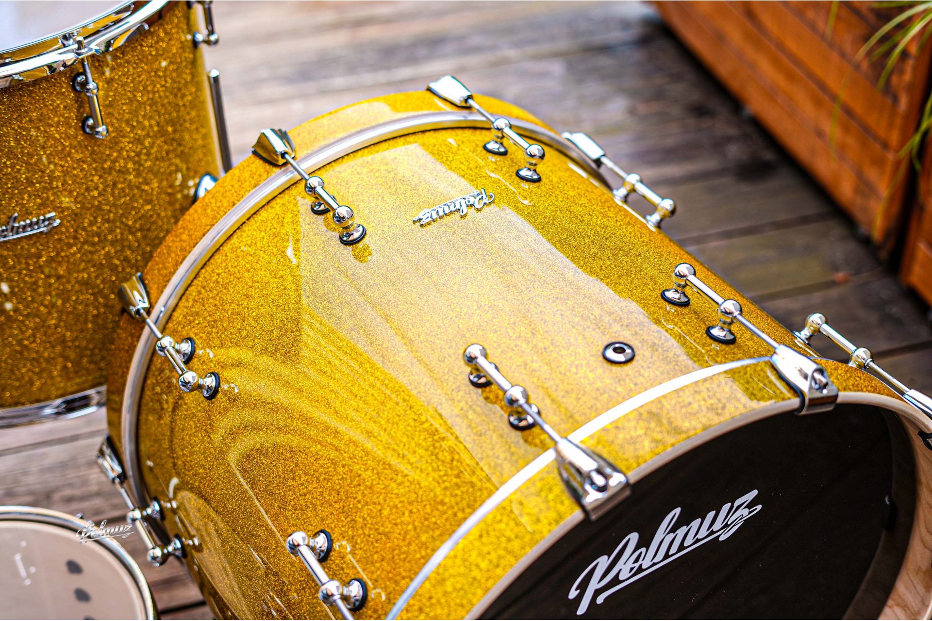 Polmuz Drums Model 2 Maple 20/12/16  champagne gold sparkle — zdjęcie 6
